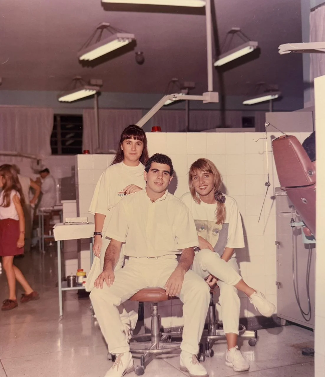 Ieda Chaves durante a formação em Odontologia