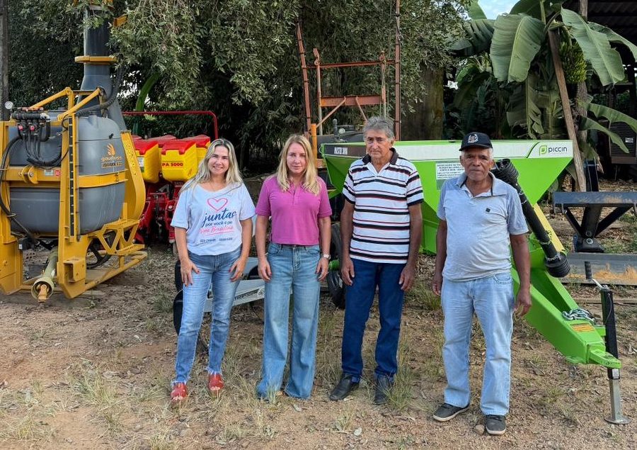 Ieda Chaves entrega trator e implementos para fortalecer produção rural em Nova Brasilândia